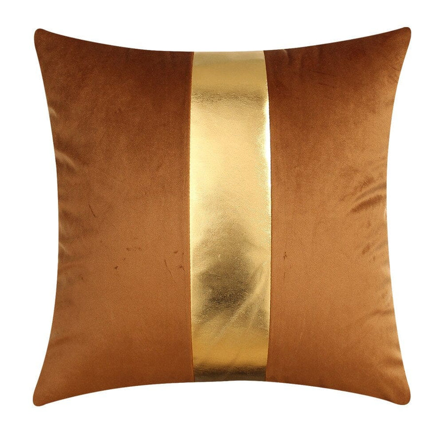 Cousin | Housse de Coussin Velour Marron Or / 30x50cm