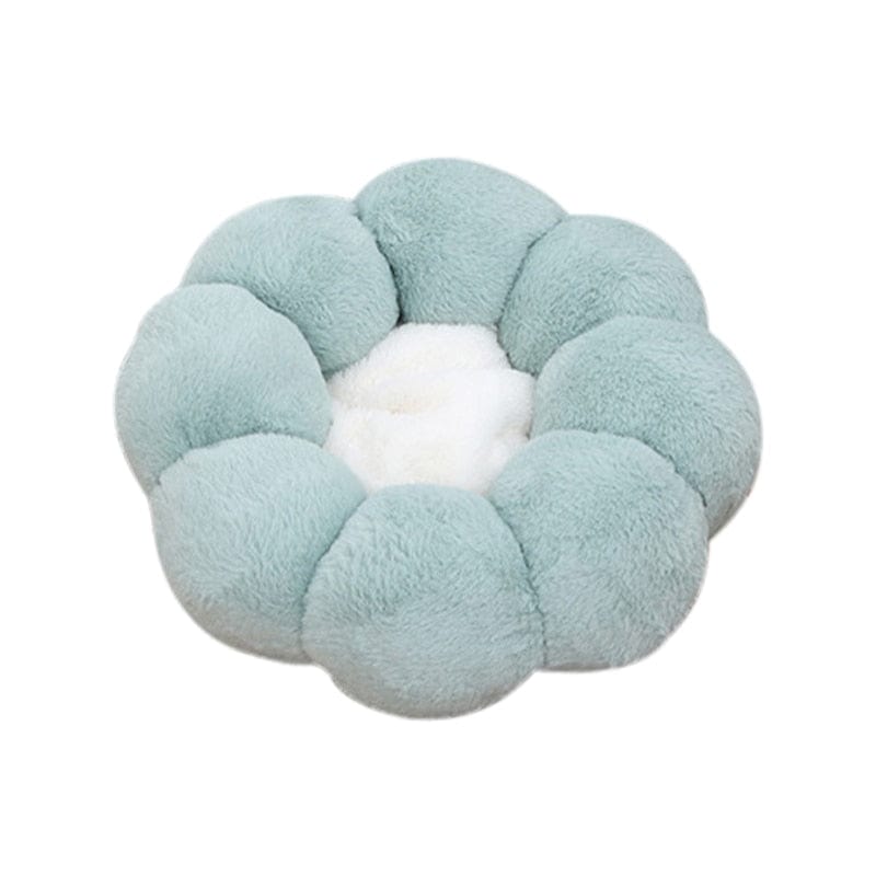 Coussin | Coussin Chat Forme Fleur Vert / S | 40cm