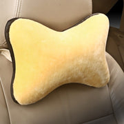 Coussin | Coussin d'Appui-Tête Jaune Velours