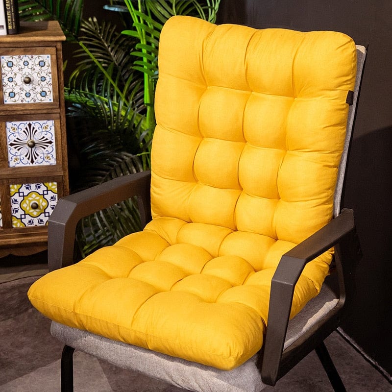 Coussin | Coussin de Chaise de Bureau Jaune / 35x70cm