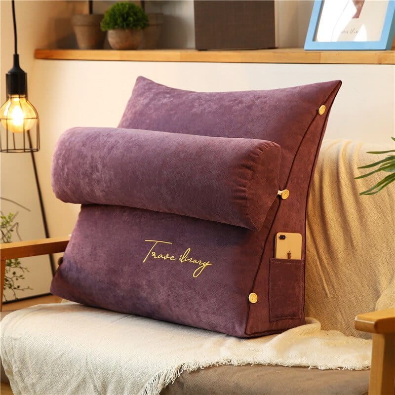 Coussin | Coussin de Lecture pour Canapé Violet / 45x45x20cm