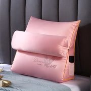 Coussin | Coussin de Lecture Triangulaire Rose / 45x45x20cm