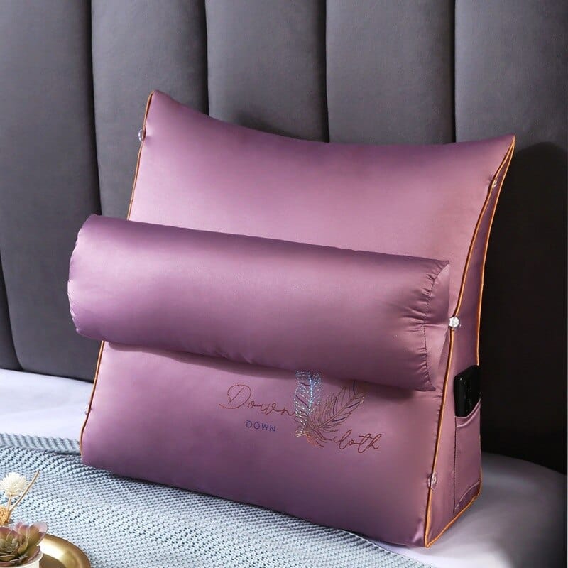 Coussin | Coussin de Lecture Triangulaire Violet / 45x45x20cm