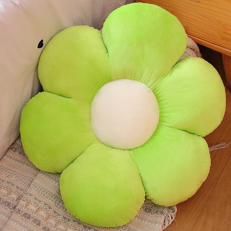 Coussin | Coussin en Forme de Fleur Vert Clair / 30cm