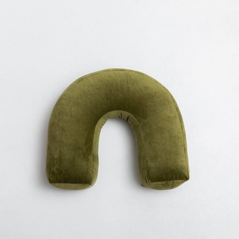 Coussin | Coussin en U Vert