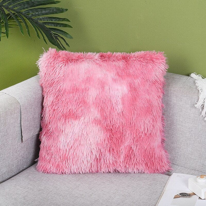 Coussin | Coussin Fluffy Humain Rose / 43x43cm