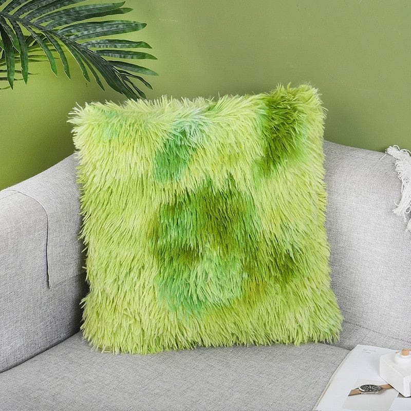 Coussin | Coussin Fluffy Humain Vert / 43x43cm