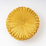 Coussin | Coussin Galette Rond Jaune / 35cm