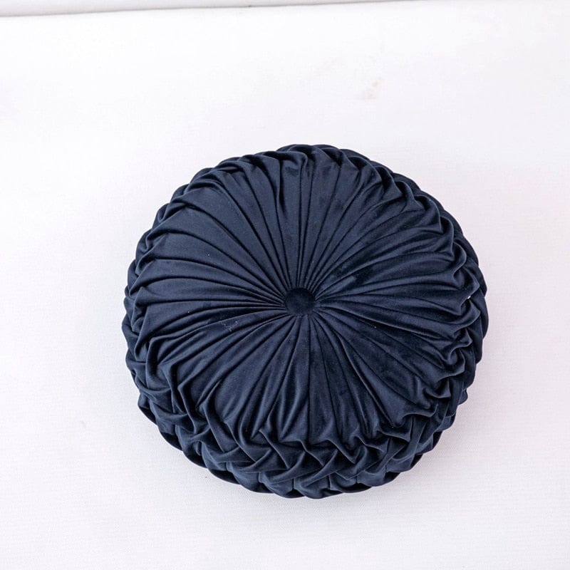 Coussin | Coussin Galette Rond Navy / 35cm