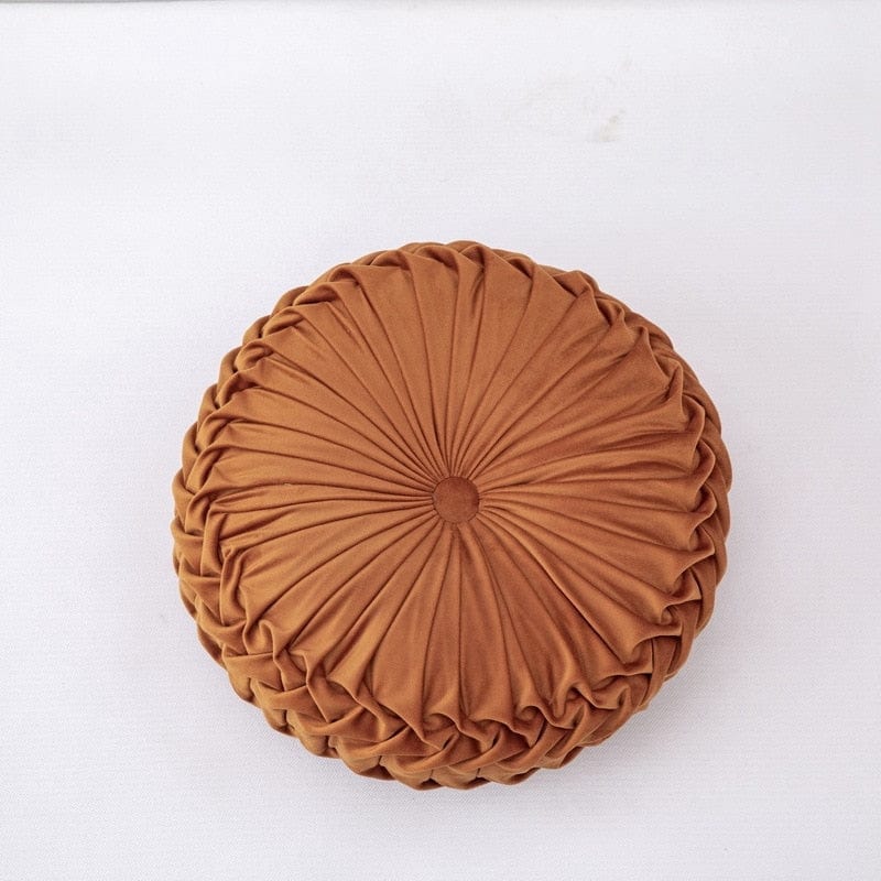 Coussin | Coussin Galette Rond Orange / 35cm