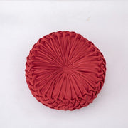 Coussin | Coussin Galette Rond Rouge / 35cm