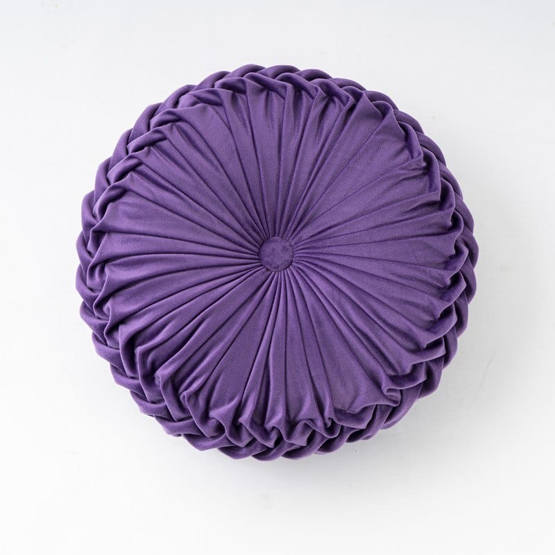 Coussin | Coussin Galette Rond Violet / 35cm