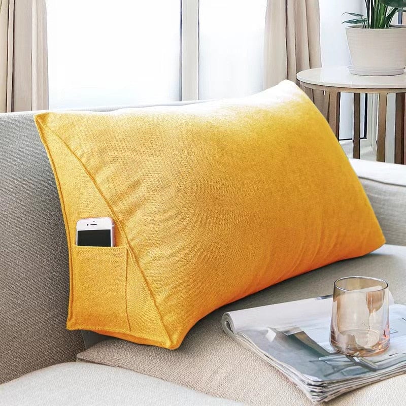 Coussin | Coussin Lecture Jaune / 60x35x16cm