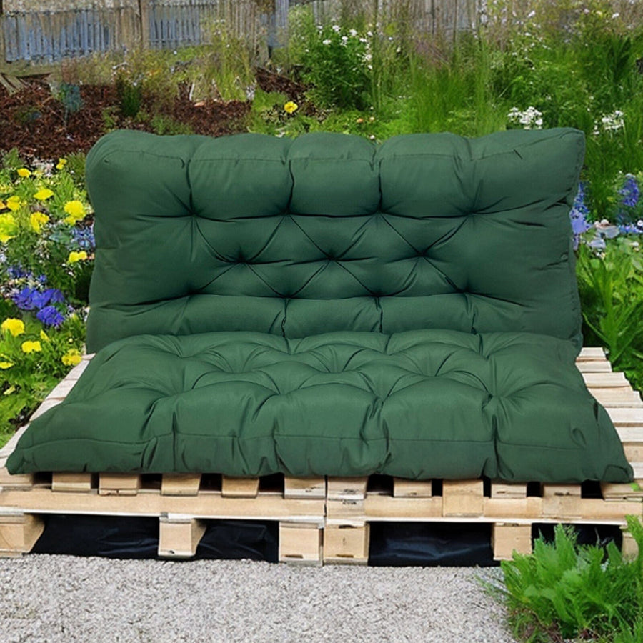 Coussin | Coussin Palette Impermeable  Vert Foncé / 150x100x10cm