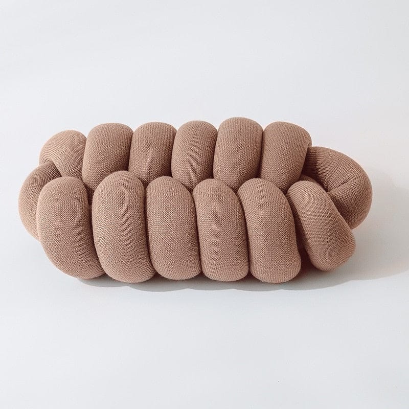 Coussin | Coussin Tressé Chocolat / 25x40cm