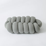 Coussin | Coussin Tressé Gris Clair / 25x40cm