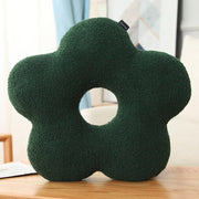 Coussin | Coussin Velours Fleurs Vert