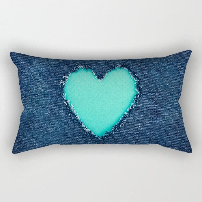 Coussin | Housse de Coussin 30x50 Bleu S14