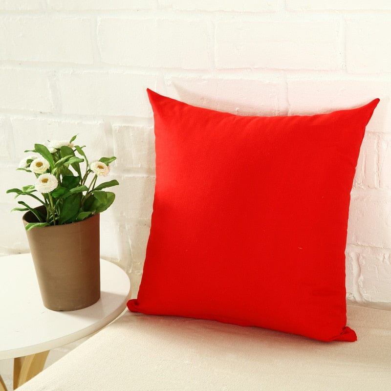 Coussin | Housse de Coussin 40x40 Rouge / 40x40cm