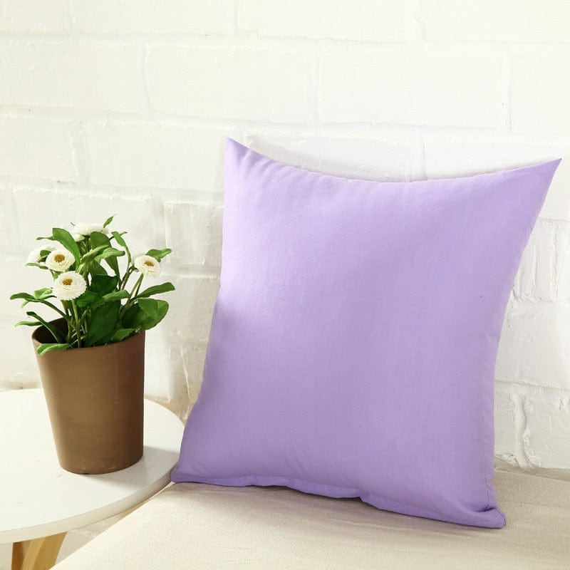 Coussin | Housse de Coussin 40x40 Violet Clair / 40x40cm