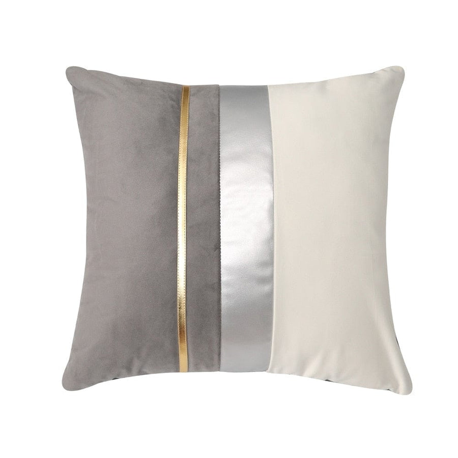 Coussin | Housse de Coussin en Velours Gris - 45x45cm