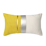 Coussin | Housse de Coussin en Velours Jaune - 30x50cm