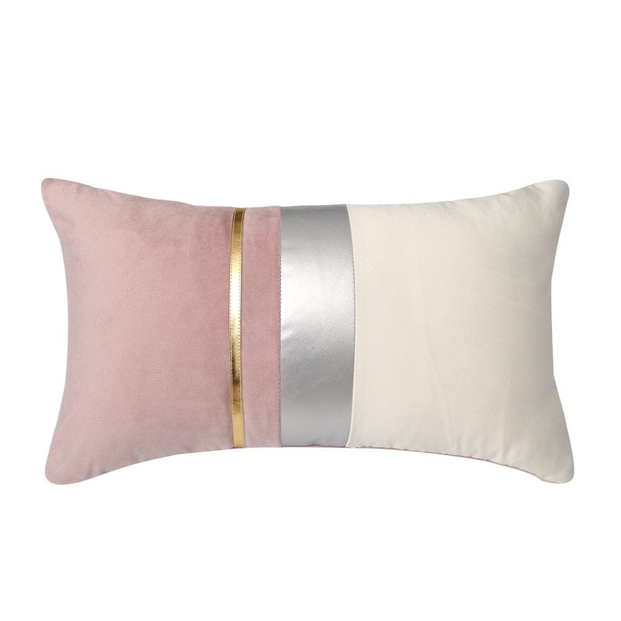 Coussin | Housse de Coussin en Velours Rose - 30x50cm