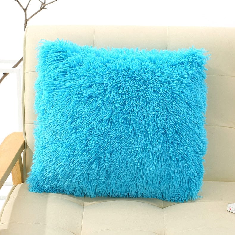 Coussin | Housse de Coussin Fluffy Bleu Ciel / 43x43cm