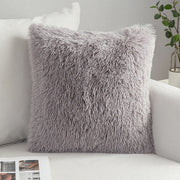 Coussin | Housse de Coussin Fluffy Gris / 43x43cm