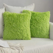 Coussin | Housse de Coussin Fluffy Vert / 43x43cm