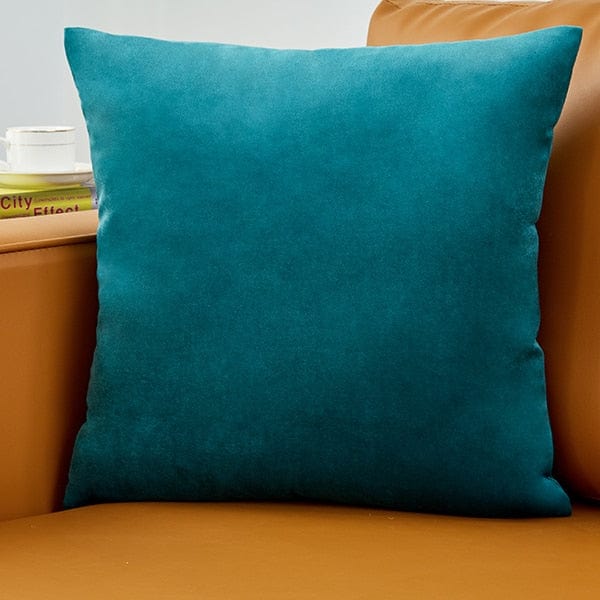 Coussin | Housse de Coussin Tout Doux Bleu Canard / 40cmx40cm