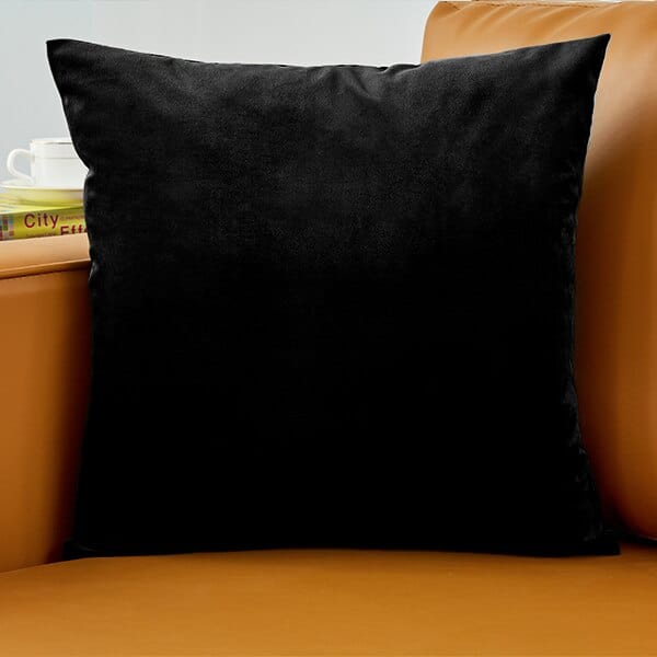 Coussin | Housse de Coussin Tout Doux Noir / 40cmx40cm