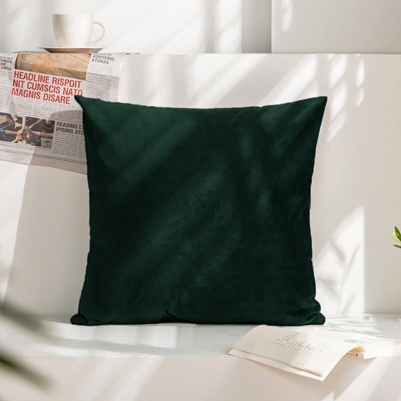 Coussin | Housse de Coussin Velours 30x50cm / Vert Foncé