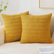 Coussin | Housse de Coussin Velours Cotelé Jaune / 30x50cm