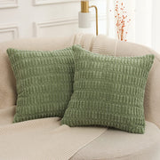 Coussin | Housse de Coussin Velours Cotelé Vert / 30x50cm