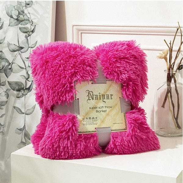 Coussin | Housses Coussin Fluffy Fuchsia / 50x70cm