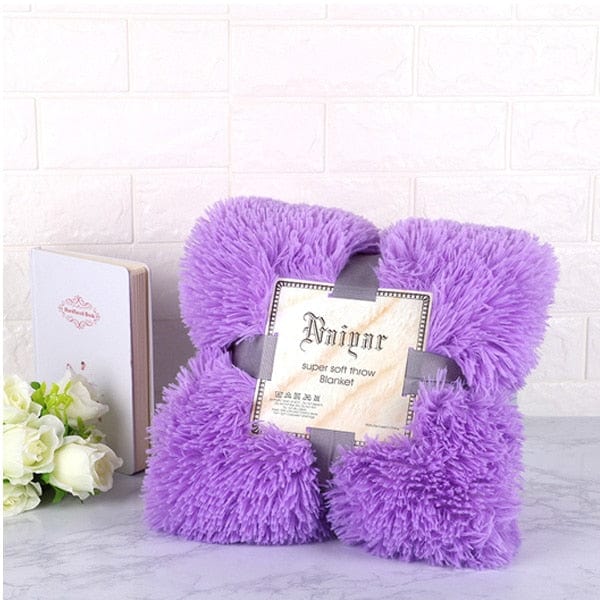 Coussin | Housses Coussin Fluffy Violet / 50x70cm