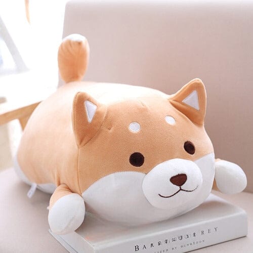 Coussin | Peluche Shiba Coussin 36cm Chocolat