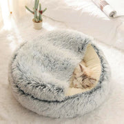 Coussin | Pouf Niche pour Chat Fluffy Gris / 35cm