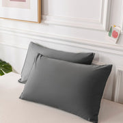 Oreiller | Taies d'Oreiller Gris Foncé / 40x40cm 2pcs