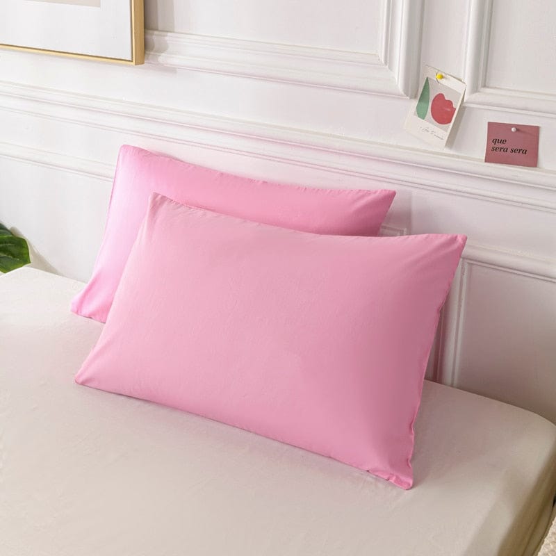 Oreiller | Taies d'Oreiller Rose Bonbon / 40x40cm 2pcs