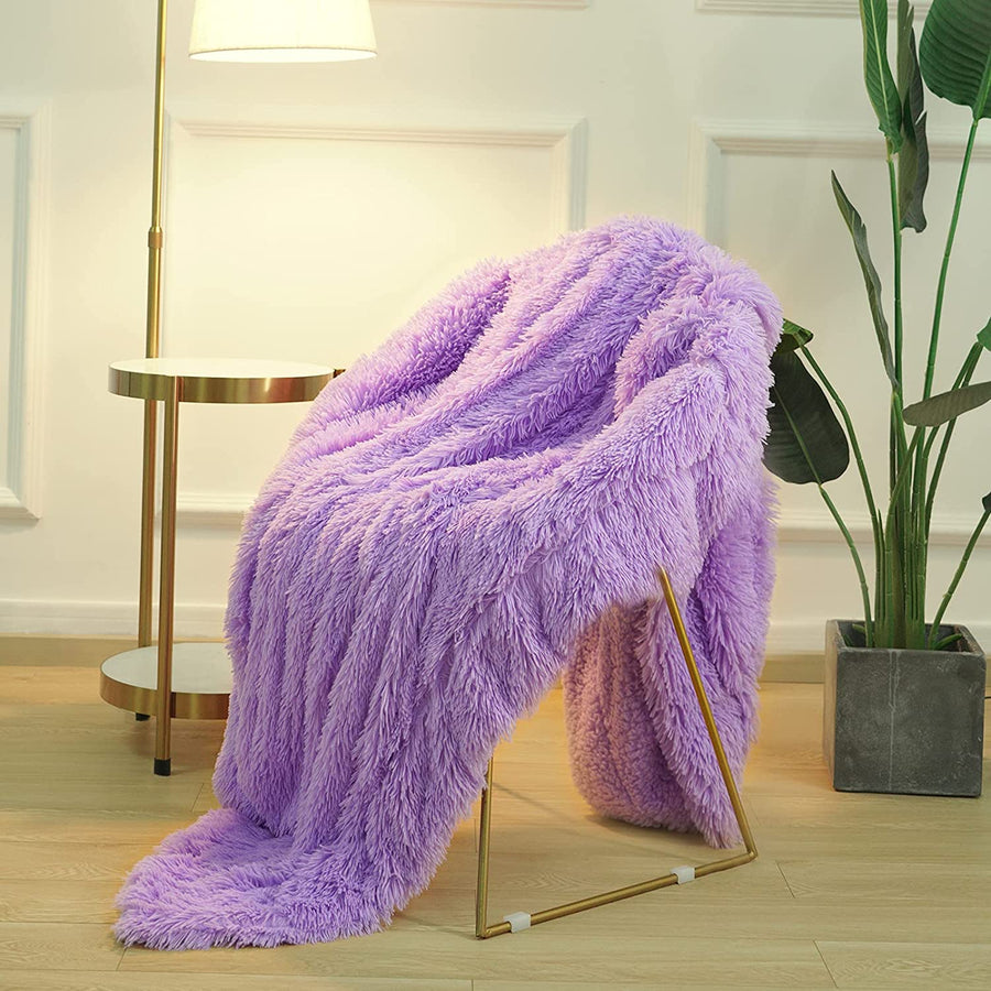 Plaid | Plaid Fluffy Violet / 127cmx152cm