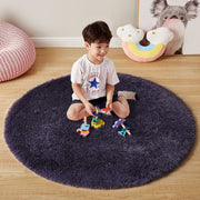 Tapis | Tapis rond 92cmx92cm / Violet Foncé