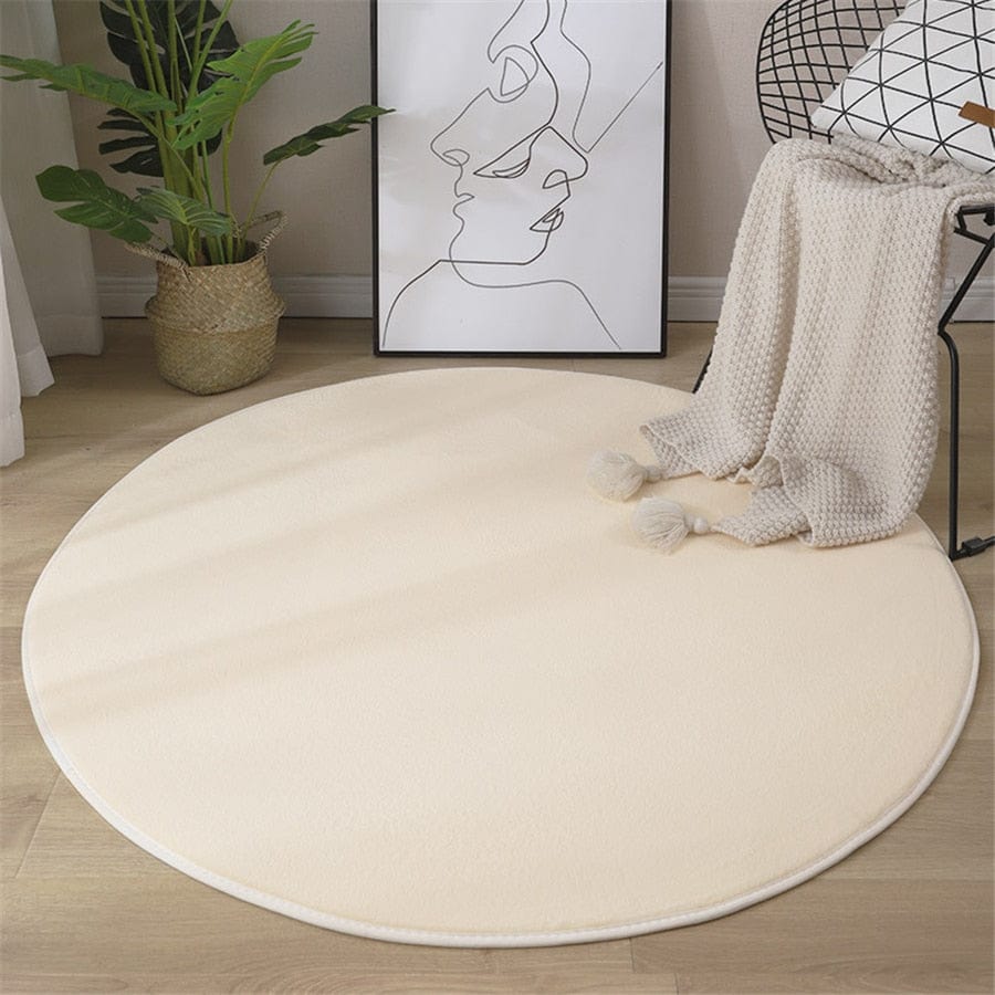 Tapis | Tapis Ronds  Crème / 60x60cm