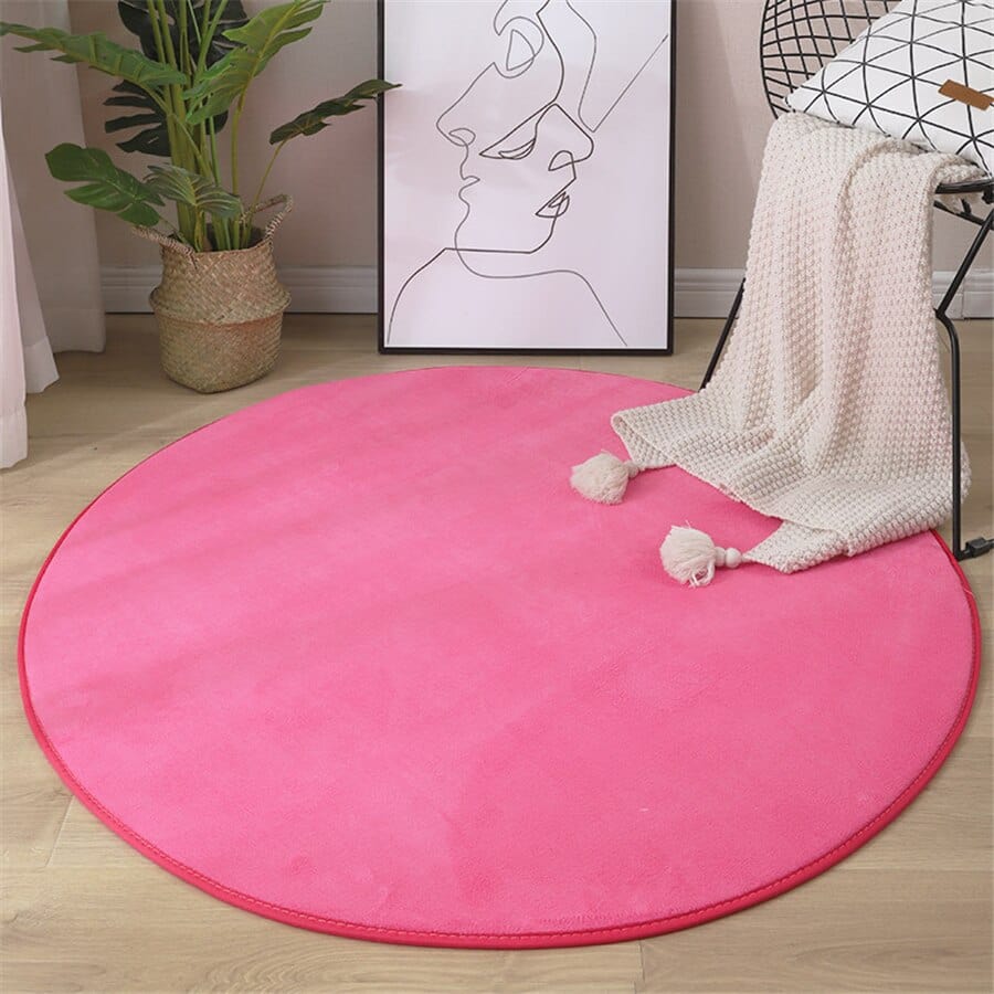 Tapis | Tapis Ronds  Rose / 60x60cm