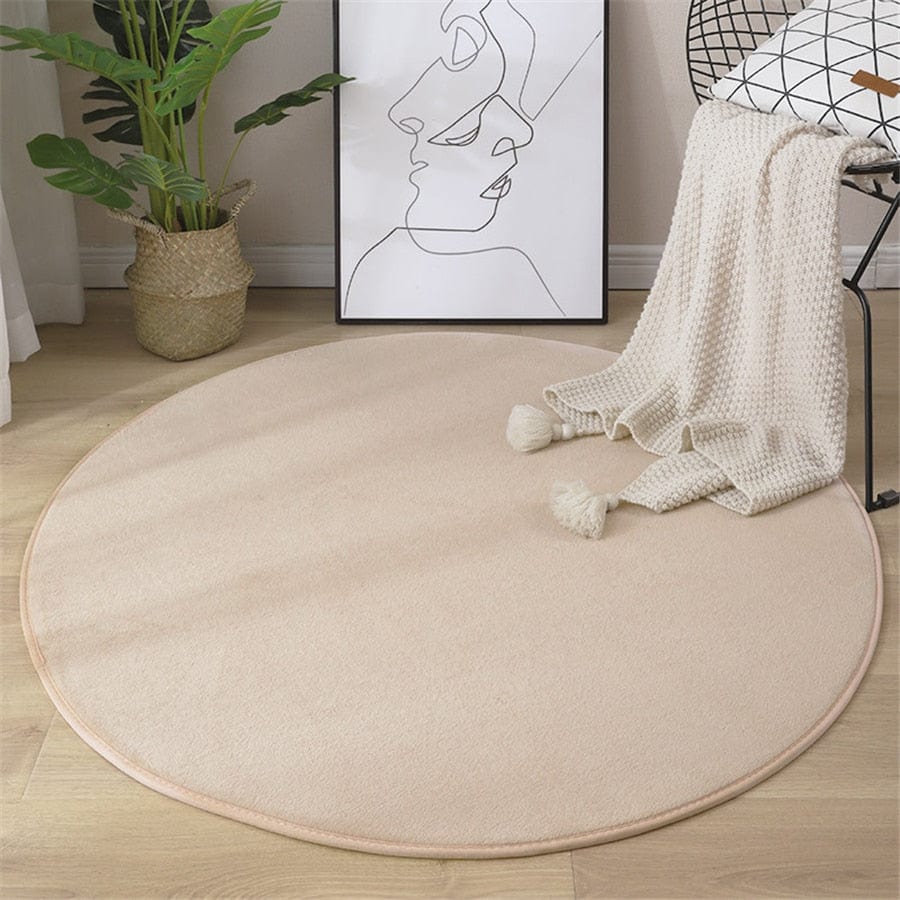 Tapis | Tapis Ronds  Sable / 60x60cm