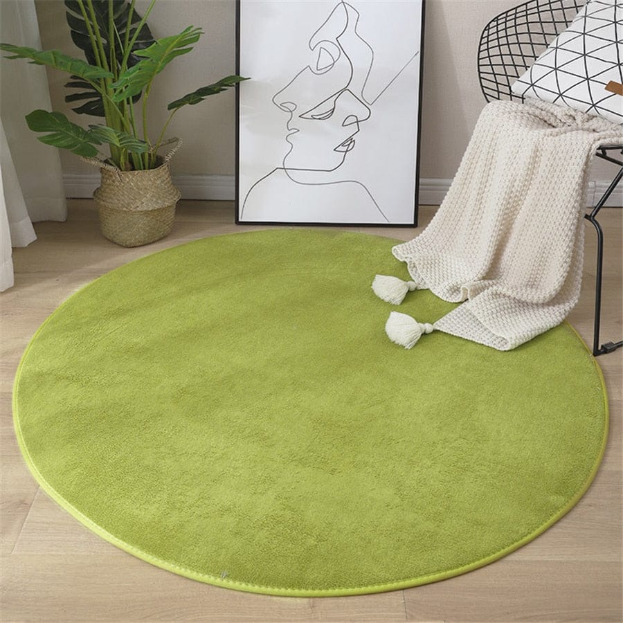 Tapis | Tapis Ronds  Vert / 60x60cm